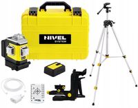 LASER KRZYŻOWY NIVEL SYSTEM CLX3R CZERWONY + STATYW