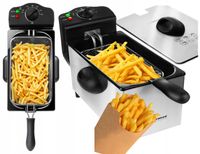 Frytkownica TRADYCYJNA 3L 2000W CHRUPIĄCE FRYTKI MIĘSO RYBY Frytkownica TRADYCYJNA 3L 2000W CHRUPIĄCE FRYTKI MIĘSO RYBY