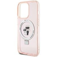 Karl Lagerfeld KLHMP15LHMRSKCP iPhone 15 Pro 6.1" różowy/pink hardcase