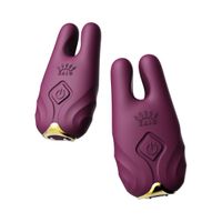 wibrujące klamerki na sutki nave velvet purple zalo