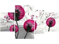 70CM 120CM OBRAZ 4 ELEM DMUCHAWCE AMARANCIE ŚCIENNY