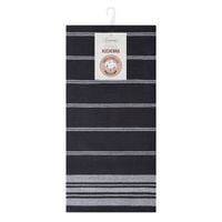 Komplet 2 ścierki RUBI 50x70 stalowe paski bawełna