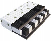 Materac LUX EKO pocket strefowy MASUJĄCY HR 7 cm profilowany 180x200