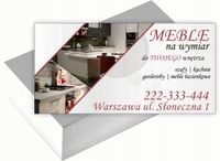 Wizytówki firmowe Foliowane 1000szt różne wzory MEBLE NA WYMIAR