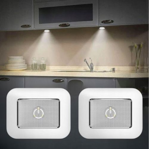 LETHE Zestaw 2 sztuk Akumulatorowa lampka podszafkowa Led na Arena.pl