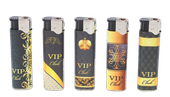 Zestaw 5 sztuk Klasycznych Zwykłych Zapalniczek Gazowych Piezo VIP
