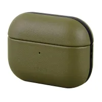 uniq etui terra airpods progenuine leather oliwkowy/olive
