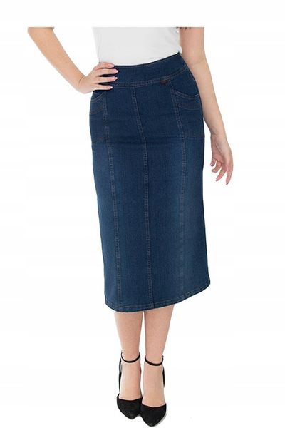 SPÓDNICA JEANS MAXI (38-58) KOLORY r.46 zdjęcie 8