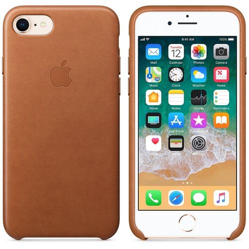 Apple iPhone 8 / 7 Leather Case - Saddle Brown na Arena.pl