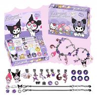 KALENDARZ ADWENTOWY DLA DZIEWCZYNKI KUROMI ZESTAW DO ROBIENIA BRANSOLETEK