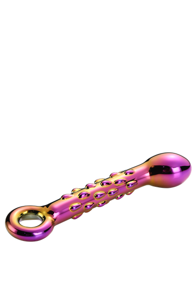 Glamour Glass Ribbed G-Spot Dildo zdjęcie 4