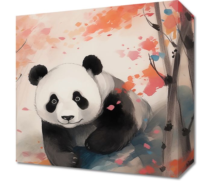 Obraz 30x30cm Panda wśród Klonów zdjęcie 1