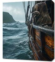 Obraz 50x60cm Statek na Falach