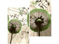 60CM 50CM OBRAZ ŚCIENNY DMUCHAWCE ZIELENI DRUK PŁÓTNO