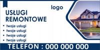 BANER REKLAMOWY OCZKOWANY 200x100 RÓŻNE WZORY USŁUGI REMONTOWE