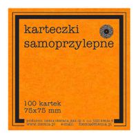 karteczki samoprzylepne orange FLUO 75x75 mm