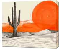 Obraz 70x60cm Kaktus Saguaro