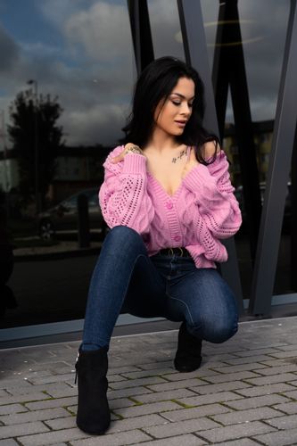 Sweter Boniqe Pink rozmiar - ONE SIZE na Arena.pl