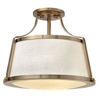 Sufitowa lampa sypialniana Charlotte HK-CHARLOTTE-SF-BC Elstead biały złoty