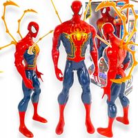 DUŻA FIGURKA INTERAKTYWNA SPIDERMAN RUCHOMA ŚWIECI DŹWIĘK SKRZYDŁA XXL 30CM