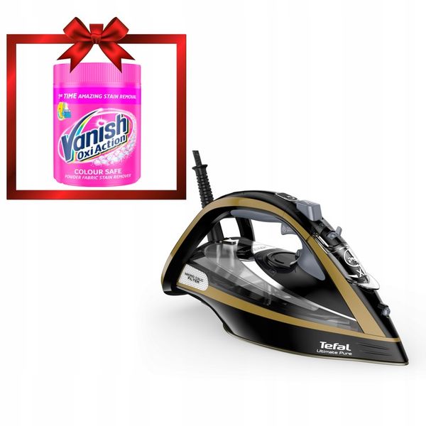 Żelazko parowe Tefal Ultimate PURE FV9865 3000 W mocne 250g/min Anti-Drip zdjęcie 1