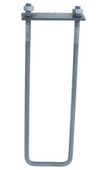 kotwa u m12l-380mm z blachą+2 nakrętki - lbkub 12*380