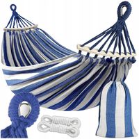HAMAK OGRODOWY 2 OSOBOWY HUŚTAWKA MOCNY WZMOCNIONY PAŁĄK DUŻY + TORBA