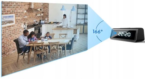 Kamera szpiegowska budzik kamerka zegar IP WiFi 2,4 i 5 GHz na Arena.pl