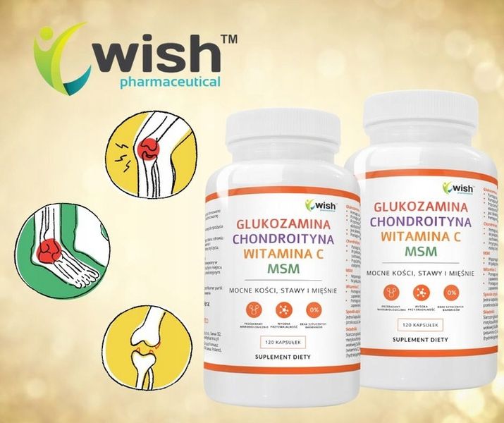 GLUKOZAMINA CHONDROITYNA MSM WITAMINA C Stawy 240k zdjęcie 2