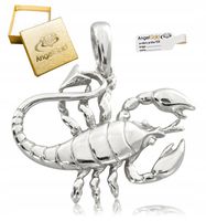 DUŻY WISIOREK ZNAK ZODIAKU SKORPION SREBRO 925
