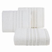 Ręcznik bawełniany frotte z bordiurą ROMEO 50X90 biały
