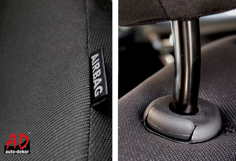 Uniwersalne skórzane pokrowce MODERN MP-1 CZARNE do AUDI A6 C4 C5 C6 C7 C8 zdjęcie 3