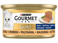 Pyszna karma dla kota z dodatkiem witamin Gourmet Gold Mus z Indykiem 85g