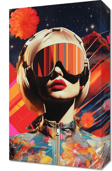 Obraz 30x50cm Retrofuturystyczna Muza zdjęcie 1