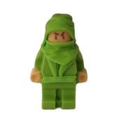 Cukrowy ludzik karate Ninja - figurka na tort - zielony