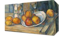 Obraz 30x20cm Still Life with Milk Jug and Fruit, Paul Cezanne