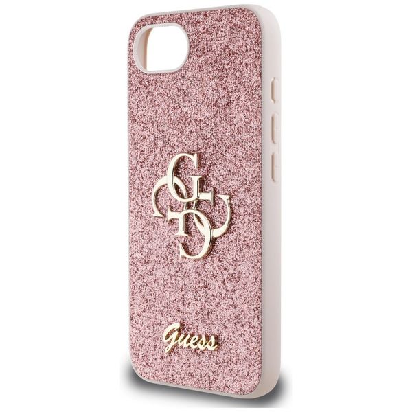 Etui Guess Fixed Glitter Big 4G do iPhone 16e różowy zdjęcie 6