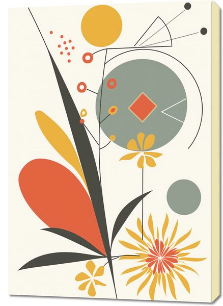 Obraz 70x100cm Geometryczny Ogród zdjęcie 1