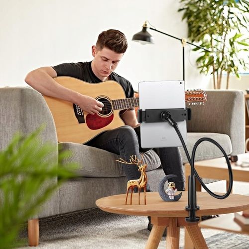 REGULOWANY ELASTYCZNYM UCHWYT NA TELEFON TABLET DO BIURKA NA BLAT 4 -10.5" na Arena.pl