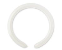 balony d4 pastelowe białe (modelina) 100szt.   d4/01