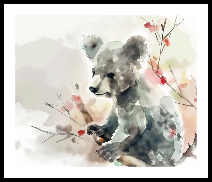 Plakat 60x50cm Akwarelowa Koala zdjęcie 3