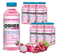 12x OSHEE Vitamin Water witaminy minerały winogrona dragonfruit ZERO555ml
