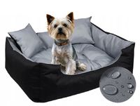 Legowisko dla Psa Yorka Kota Kanapa Kojec Wodoodporne Szare 55x45 cm