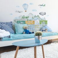 Naklejka Załóżkownik Miasto i Samoloty rozmiar M