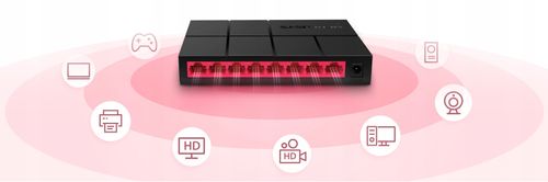 Mercusys MS108G switch 8x1000 gigabit Ethernet 4K na Arena.pl