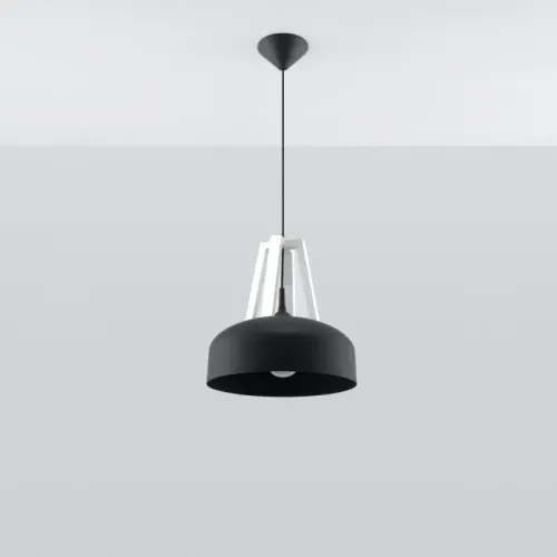Lampa wisząca CASCO czarna/biała na Arena.pl