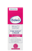 Krem na noc rozświetlający, wygładzający Balea Pink