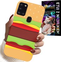ETUI DO SAMSUNG GALAXY A21s - CASE BURGER CHEESEBURGER OBUDOWA PREZENT