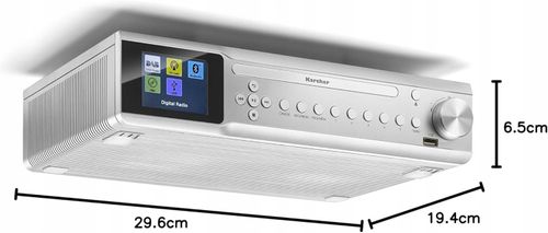 Radio Podszafkowe sieciowe DAB+, FM Karcher RA 2060D-S Srebrny na Arena.pl