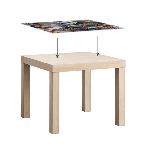 BLAT SZKLANY IKEA LACK Deski z Twoim napisem  55x55cm 056b na Arena.pl